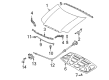 Diagram for Mazda Hood Hinge - ZZC0-52-460