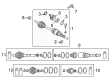 Diagram for Mazda MX-30 EV CV Boot - GD00-22-540