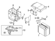 Diagram for Mazda 5 Battery Hold Downs - 9YA4-10-614