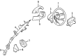 Diagram for Mazda Protege Steering Wheel - GG4K-32-980B-00