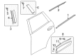 Diagram for Mazda Door Moldings - KD53-51-RC0B
