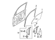 Diagram for Mazda Window Crank Handle - BW0A-58-580-42