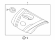 Diagram for Mazda CX-3 Engine Cover - PAJ1-10-2F0
