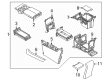 Diagram for Mazda CX-90 Center Console - KMW7-64-410B-02