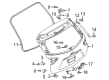 Diagram for Mazda CX-5 Liftgate Lift Support - KD77-63-620A