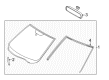 Diagram for Mazda Windshield - DR61-63-900