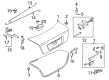 Diagram for Mazda Trunk Lock Cylinder - B2YD-76-230A