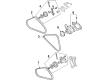 Diagram for Mazda MPV A/C Idler Pulley - JE16-15-930A