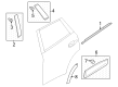 Diagram for Mazda CX-50 Door Moldings - VA40-50-670A