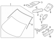 Diagram for Mazda CX-50 Car Mirror - BFWA-69-220A