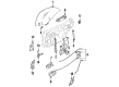 Diagram for Mazda 929 Door Latch Assembly - HG3072310