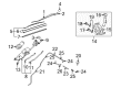 Diagram for Mazda CX-7 Wiper Arm - EG22-67-321C