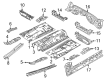 Diagram for Mazda CX-9 Rear Crossmember - TK48-53-900