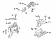 Diagram for Mazda Engine Mount Torque Strut - BDGH-39-040B