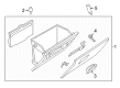 Diagram for Mazda Glove Box - TK48-64-030A-02