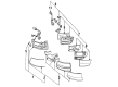 Diagram for Mazda 929 Light Socket - H380-51-155A