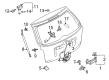 Diagram for Mazda Liftgate Lock Actuator - EG21-62-310B