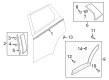 Diagram for Mazda CX-30 Door Moldings - DGH9-51-RC0