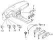 Diagram for Mazda Hazard Warning Switch - NE51-66-4H0A