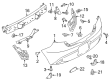 Diagram for Mazda 2 Bumper Cover - DR61-50-221D-BB