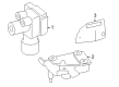 Diagram for Mazda Tribute ABS Pump And Motor Assembly - ZZCA-43-7A0