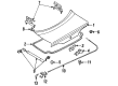 Diagram for Mazda MX-6 Trunk Lock Cylinder - GA2B-76-230B