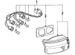 Diagram for Mazda 323 Tail Light Lens - B596-51-161