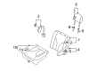 Diagram for Mazda MPV Seat Cushion - LC76-88-110-80