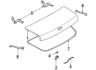 Diagram for Mazda RX-7 Tailgate Lock - FB67-56-820A