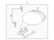 Diagram for Mazda Car Mirror - NE51-69-120K-PZ