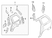 Diagram for Mazda MPV Wheelhouse - LC6271156B