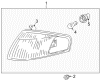 Diagram for Mazda 626 Side Marker Light - GG2A-51-070B
