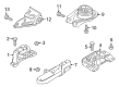Diagram for Mazda Engine Mount - BP4N-39-010D
