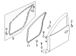 Diagram for Mazda 3 Door Seal - BHN9-58-760C