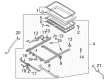 Diagram for Mazda Tribute Convertible Top Motor - EC03-69-870