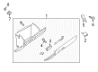 Diagram for Mazda 6 Glove Box - GJR9-64-030B-02