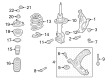 Diagram for Mazda CX-30 Bump Stop - DFR5-34-111