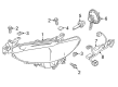 Diagram for Mazda Headlight Cover - GJS1-51-041D