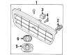 Diagram for Mazda MPV Emblem - FD02-51-731