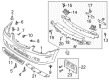 Diagram for Mazda Protege5 Bumper Cover - BN5V-50-031B-BB