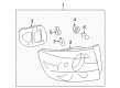 Diagram for Mazda CX-9 Light Socket - GF3H-51-3E7