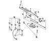 Diagram for Mazda MX-6 Wiper Arm - GA2A-67-321