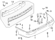 Diagram for Mazda Protege5 Bumper Cover - BN5V-50-221A-BB