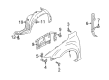 Diagram for Mazda 6 Wheelhouse - GK2A-56-140J