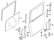 Diagram for Mazda Window Run - LC62-72-606