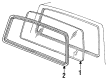 Diagram for Mazda B2500 Weather Strip - ZZM0-63-932