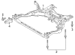 Diagram for Mazda Front Cross-Member - KD35-34-80XG