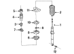 Diagram for Mazda 929 Shock and Strut Boot - H380-28-015