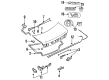 Diagram for Mazda 626 Emblem - GA2K-51-720