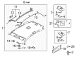 Diagram for Mazda Interior Light Bulb - 9970-05-100L